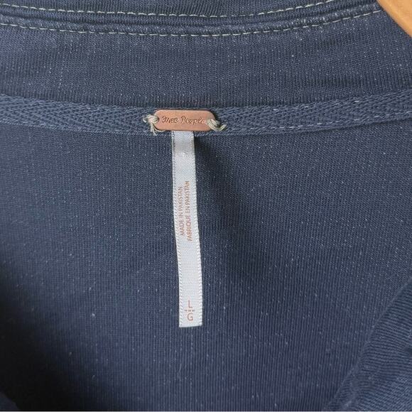 Free People Ruby Oversized Shirt Jacket in Oceana Blue L - Picture 8 of 9